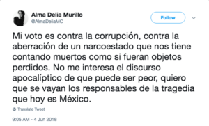 tuit sobre elecciones México
